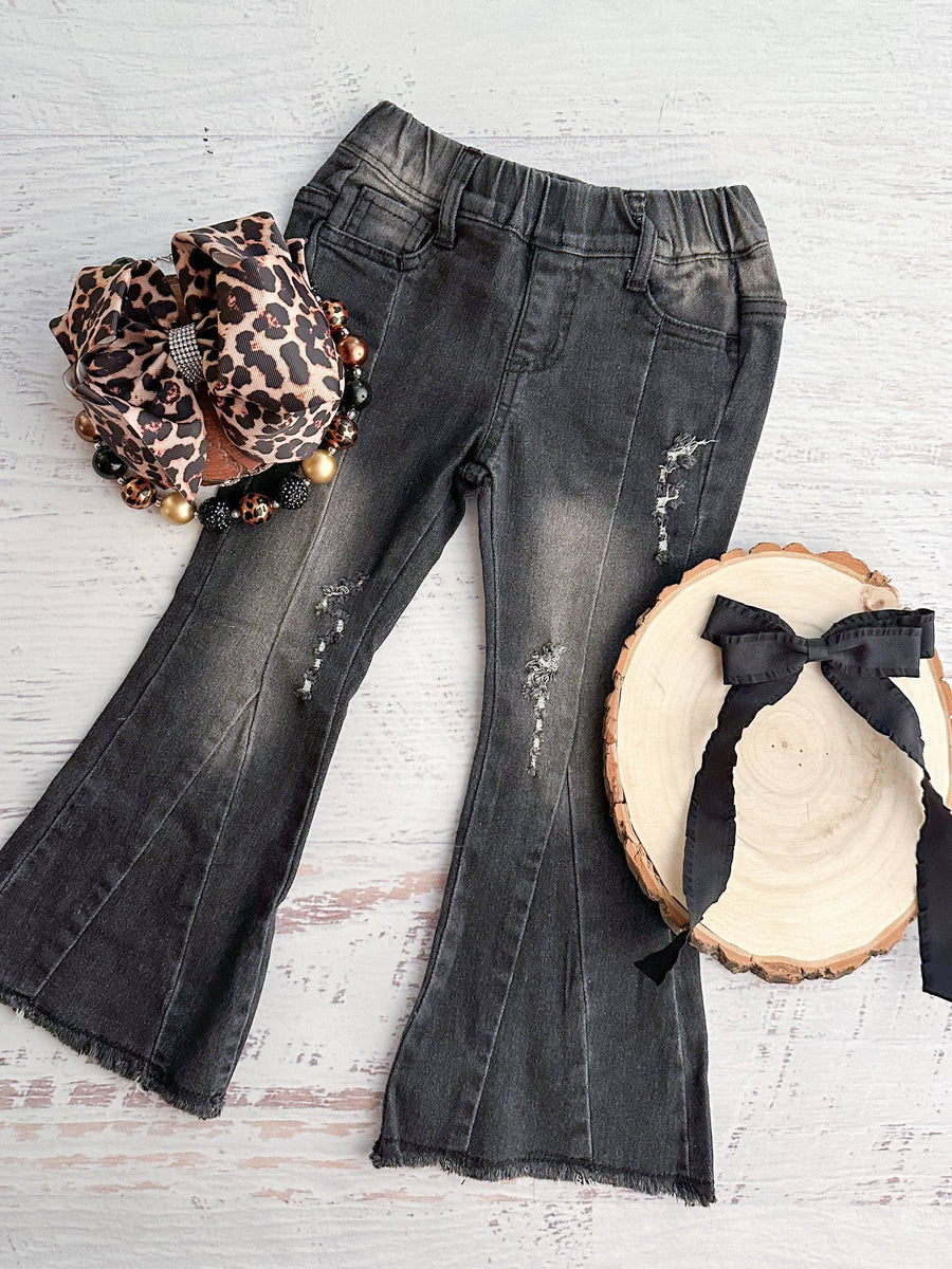 Skinny Extreme Distressed Flare Jeans