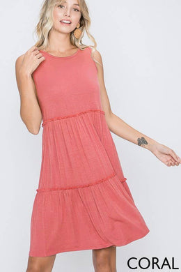 Ruffled Pink Layer Dress