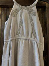 Girls Silver Bow Gown