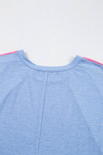 Leopard Print Patch Colorblock Plus Size T Shirt