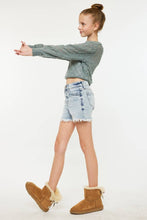 YOUTH HIGH RISE MOM SHORTS