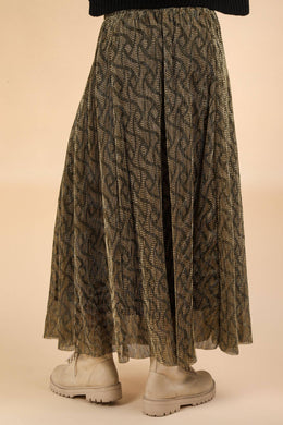 Plus - Foil Printed Skirt