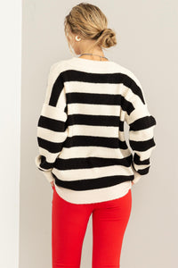 Black & Cream Sweater