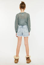 YOUTH HIGH RISE MOM SHORTS
