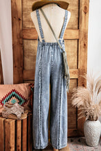 Western Fall Frayed Denim Overall