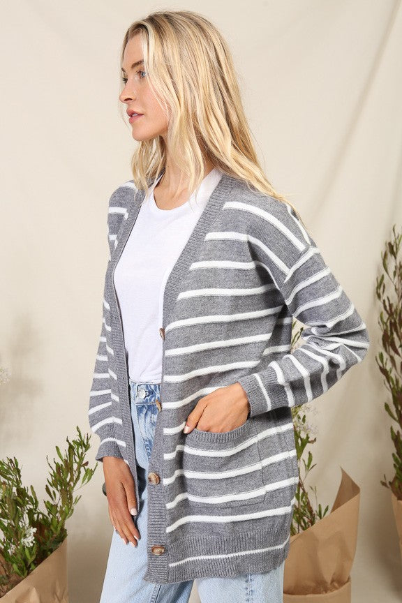 Varsity Oversized Cardigan – Just Enough Glam