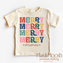 Boho Merry Merry Merry Christmas Shirt -Adult