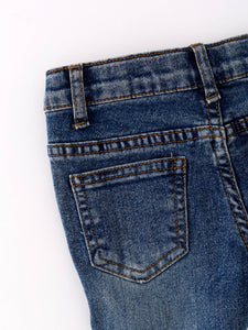 Double Layer Bell-bottom Jeans