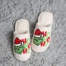 HO HO HO Grinch Soft Home Slippers