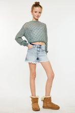 YOUTH HIGH RISE MOM SHORTS