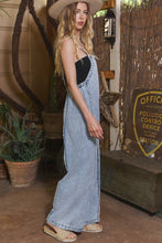 Western Fall Frayed Denim Overall