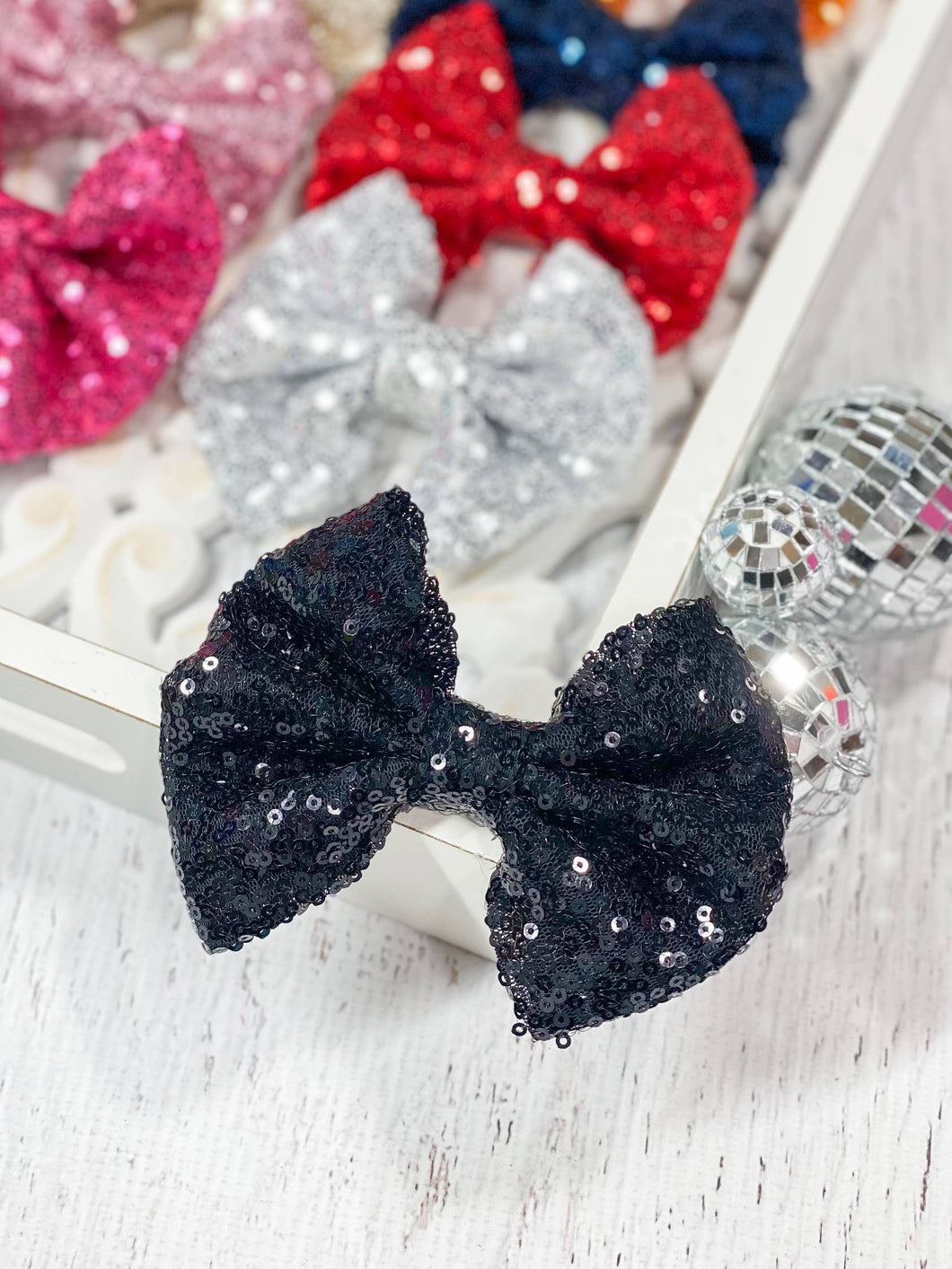 Fancy Sequin Hair Bow