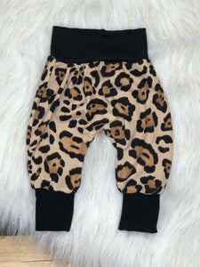 Jena Bug Baby - Latte Cheetah Harem Baby Pants