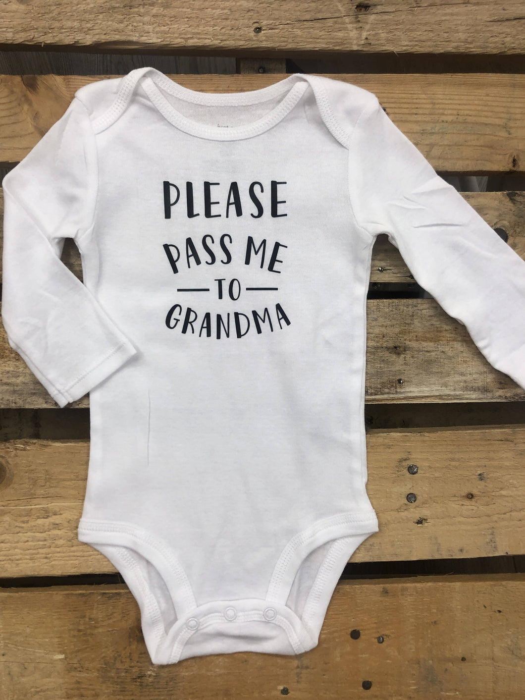 Jena Bug Baby Boutique - Please Pass Me To Grandma Bodysuit