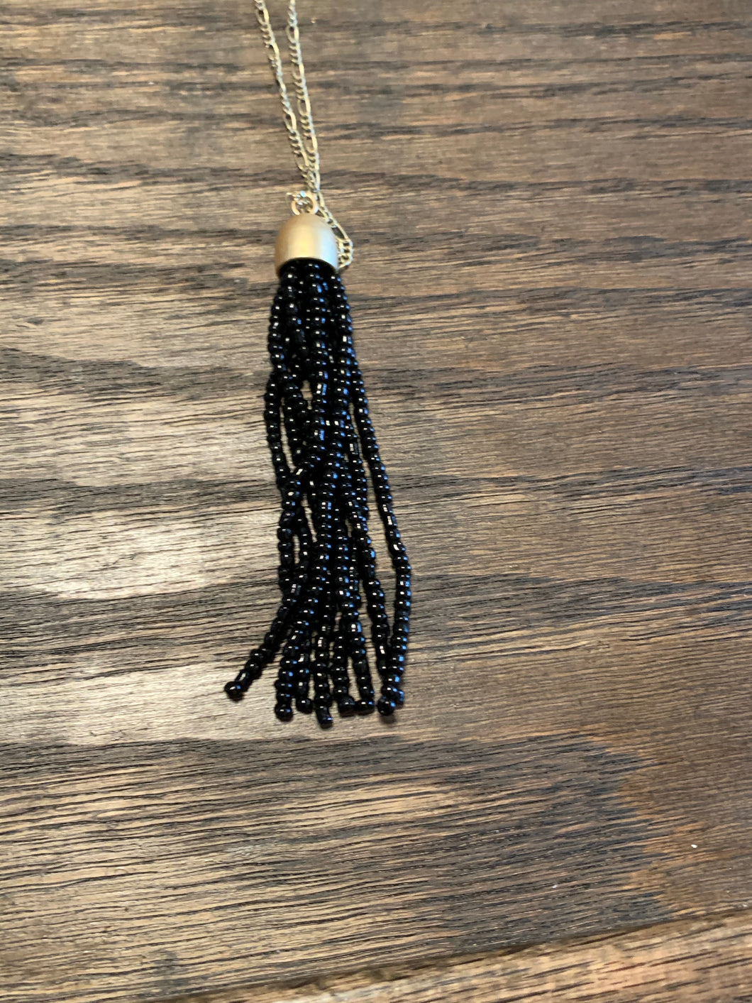 Erica Nikol Beaded Tassel Pendant