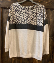 Leopard Stripe Top