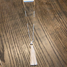 LEATHER TASSEL NECKLACE