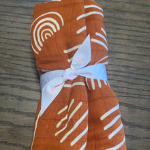 Bamboo Muslin Swaddle Blanket - Boho Burnt Orange