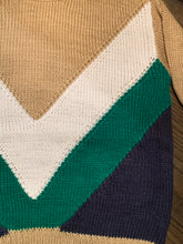 Chevron Color Block Sweater