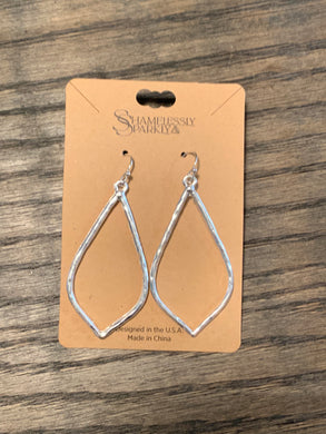 Silver Genie Hoops