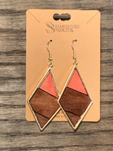 Boho Tri-Colored Diamond Earrings