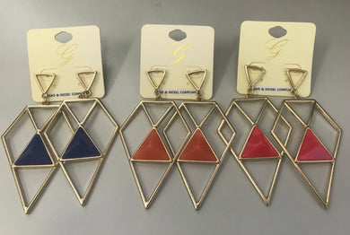 Diamond Dangle Earrings