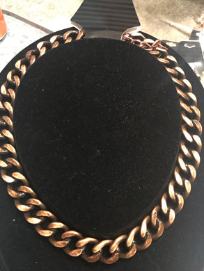 Antique Bronze Chain Necklace