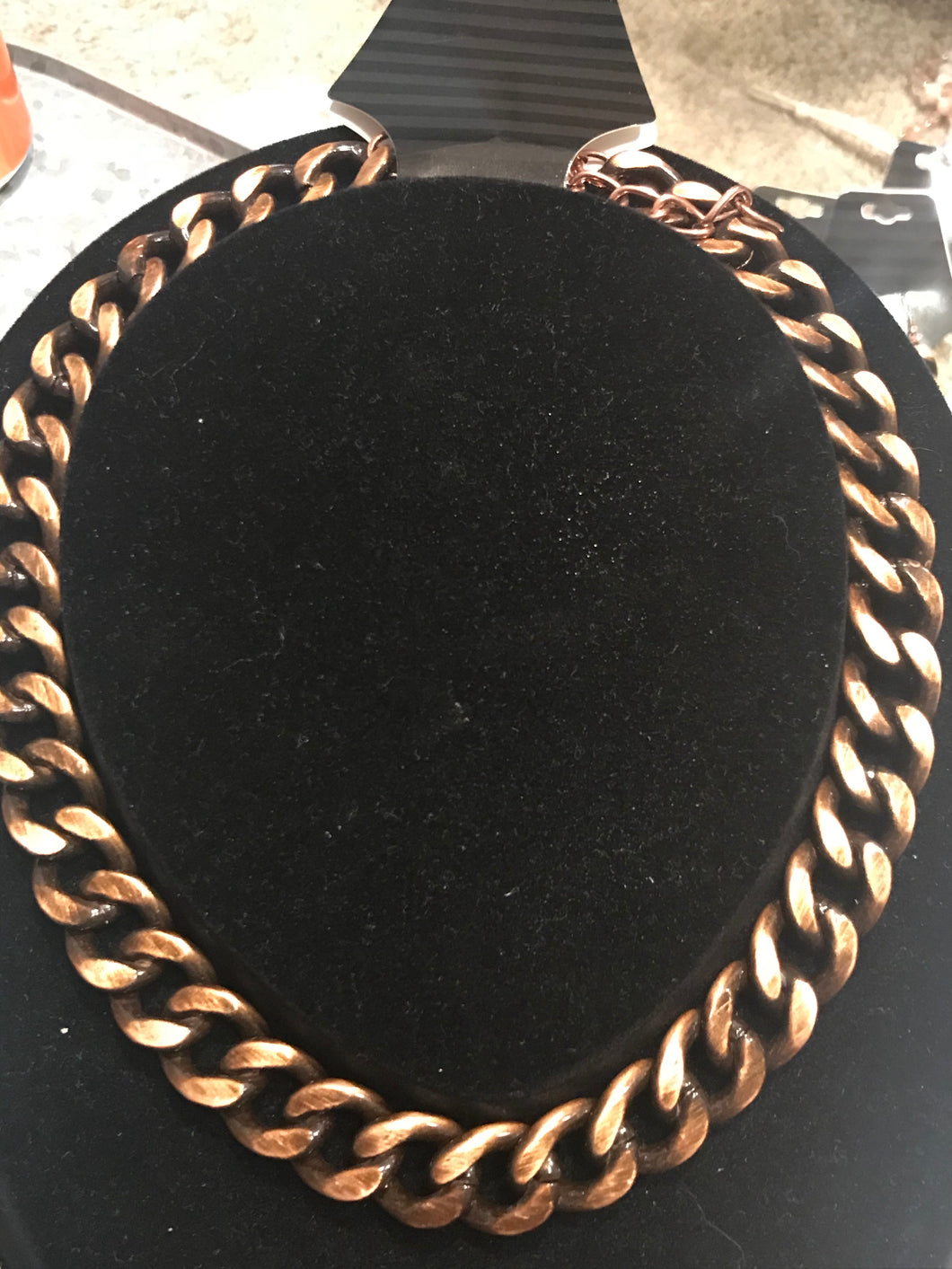 Antique Bronze Chain Necklace